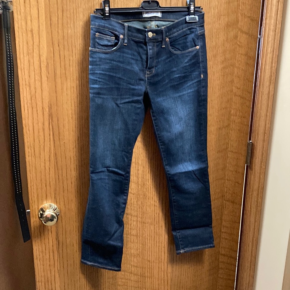 Madewell Jeans, cropped, dark wash